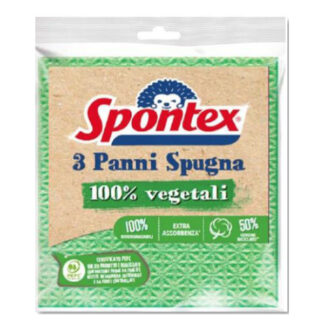 PANNO SPUGNA BIO ECO         Pz 3 cm 18x19 SPONTEX 19280325 SPUGNE                       C SPONTEX