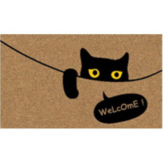 ZERBINO COCCO/PVC GATTO NERO  cm 40x 70 XTRA 11698 FGTP26164 ZERBINI                      C XTRA