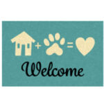 ZERBINO COCCO/PVC WELCOME PET cm 40x 70 XTRA 11701 FGTP25229 ZERBINI                      C XTRA