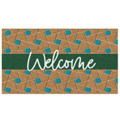 ZERBINO COCCO/PVC WELC. GREEN cm 40x 70 XTRA 11705 FGTP26940 ZERBINI                      C XTRA