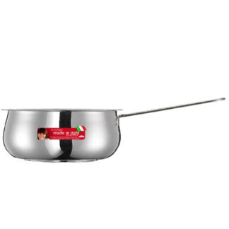 CASSERUOLA INOX 1 MANICO       cm 12 RIVER INOXRIV 53100180 PENTOLE ACCIAIO INOXRIV      C INOXRIV