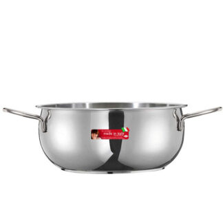 CASSERUOLA INOX 2 MANICI       cm 12 RIVER INOXRIV 53100190 PENTOLE ACCIAIO INOXRIV      C INOXRIV