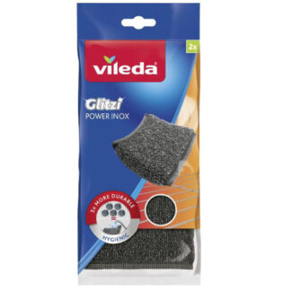 PAGLIETTA ACCIAIO GLITZI POWER INOX    Pz 2 VILEDA 173353 VILEDA                       C VILEDA