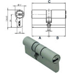 CILINDRO INF.  90-30-60              H30+60KD MOIA H30+60KD MOIA CILINDRI                S MOIA SERRATURE