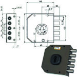 SERRATURA SIC.SEMPLICE SX CIL.           A451 MOIA A451SXB MOIA SERR.LEGNO APPLICARE    S MOIA SERRATURE