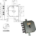 SERRATURA SIC.TRIPL.SX CIL.E63     RES654/270 MOIA RES654/270SFB MOIA SERR.BLINDATE           S MOIA SERRATURE