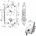 SERRATURA SIC.TRIPLICE int 28        82515 MOTTURA 82515W800Q MOTTURA SERR.BLINDATE        S MOTTURA