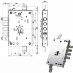 SERRATURA SIC.TRIPLICE int 28        82571 MOTTURA 82571W800Q MOTTURA SERR.BLINDATE        S MOTTURA