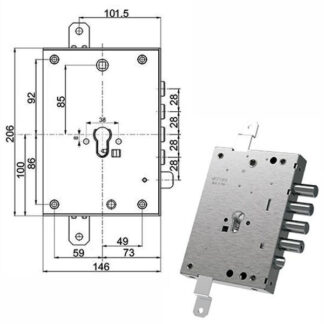 SERRATURA SIC.TRIPLICE               89257 MOTTURA 892571W87Q MOTTURA SERR.BLINDATE        S MOTTURA