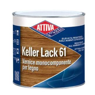VERNICE 0,50 INCOLORE LUCIDA    KELLER LACK ATTIVA 76700 000 VERNICI LEGNO                F ATTIVA
