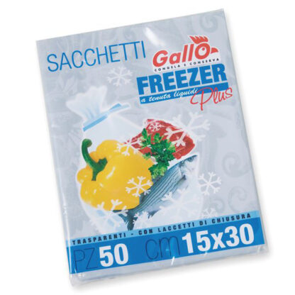 SACCHETTI FREEZER             cm 25x35 Pz 30 GALLO 3 SACCHETTI PELLICOLA ALIMENTI C GALLO