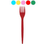 FORCHETTA GIALLO                Pz 15 NATURAL BIBO 6641903 MONOUSO PLASTICA             C NATURAL BIBO