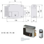 ELETTROSERRATURA APP.FERRO SX      11721-50-2 CISA 11721.50.2N7 CISA ELETTROSERRATURE APP.   S CISA
