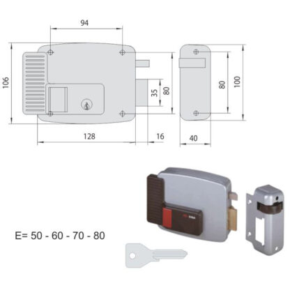 ELETTROSERRATURA APP.LEGNO DX      11611-50-1 CISA 11611.50.1N7 CISA ELETTROSERRATURE APP.   S CISA
