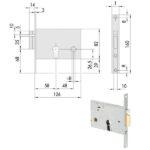 ELETTROSERRATURA INF.FASCE ALL SX  14010-60-2 CISA 14010.60.2 CISA ELETTROSERRATURE INF.   S CISA