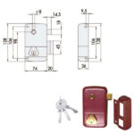 SERRATURA APP.LEGNO SX             50211-45-2 CISA 50211.45.2.96 CISA SERR.LEGNO APPLICARE    S CISA