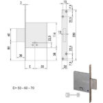 SERRATURA INFILARE FERRO           57010-60-0 CISA 57010.60.0 CISA SERR.ALL/FERRO INFILARE S CISA