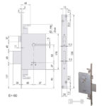 SERRATURA INFILARE FERRO           57255-60-0 CISA 57255.60.0 CISA SERR.ALL/FERRO INFILARE S CISA