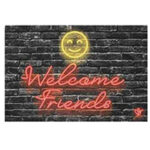 ZERBINO GOMMA NEON 2                cm 40x60 OLIVO ZENEON040X060 ZERBINI                      C OLIVO TAPPETI