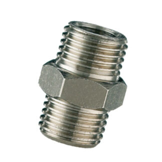 NIPPLO COLLEGAMENTO 33/N/1 1/8Mx1/8M Pz 2   BL ANI AS030901AN RACCORDI COMPRESSORI         F ANI