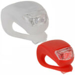 LUCE BICICLETTA LED SET SILIC.  Pz 2 SYNTESY 12386  ACCESSORI BICICLETTE         F SYNTESY