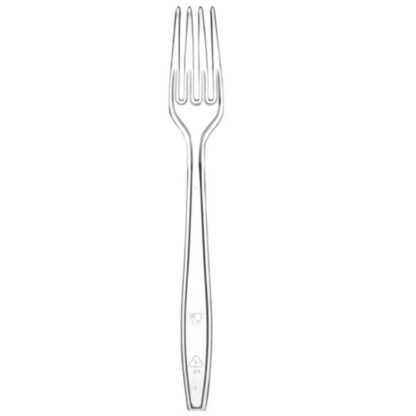 FORCHETTA TRASPARENTE        Pz 50 RE-USABLE DOPLA 3437 MONOUSO PLASTICA             C RE-USABLE DOPLA