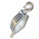 CARRUCOLA 3 RUOTE OTTONE mm 50 C/OCCHIO 50 CARRUCOLE                    F MGB