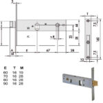 SERRATURA INFILARE FASCE ALL       44150-70-0 CISA 44150.70.0 CISA SERR.ALL/FERRO INFILARE S CISA