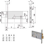 SERRATURA INFILARE FASCE ALL       44460-90-0 CISA 44460.90.0 CISA SERR.ALL/FERRO INFILARE S CISA