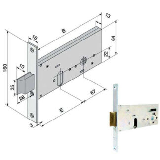 SERRATURA INF.ALL                133.60.01.0 WELKA 13360010 WELKA SERR.ALL/FERRO INFIL.  S WELKA