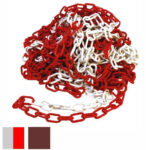 CATENA PLASTICA mm 6 BIANCA/ROSSA m 25         CVM 001040000 CATENE SEGNALETICA           F CVM