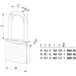 LUCCHETTO OTTONE mm 40 ARCO LUNGO    21011 CISA LL 21011.40.0 CISA LUCCHETTI               S CISA LL