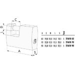 LUCCHETTO OTTONE mm 70 SERRANDE      21610 CISA LL 21610.70.0 CISA LUCCHETTI               S CISA LL