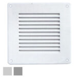 GRIGLIA LAMIERA 140x140 RETE GRIGIA GL10RG-Y GRIGLIE AREAZIONE            F LA VENTILAZIONE