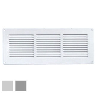 GRIGLIA LAMIERA 340x140 RETE BIANCA GL30RB-Y GRIGLIE AREAZIONE            F LA VENTILAZIONE