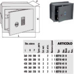 CASSAFORTE DIGITALE 490x360 p.250    82710.51 CISA 82710.51.0 CISA CASSEFORTI              S CISA