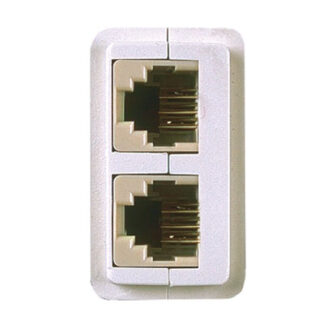 FRUTTO MAGIC PRESA PLUG 6/6 DOPPIA 7109 FRUTTI E SUPPORTI            F MARLANVIL