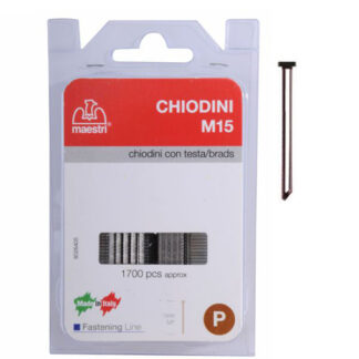 CHIODI FAST mm 15 Pz 1700 T.GROPPINO   M15 MAESTRI 1130803 FISSATRICI e ACCESSORI       F MAESTRI