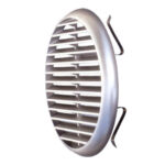 GRIGLIA PL 175 TONDA RETE 125/160 MOLLE CROMATA TUR160CR-Y GRIGLIE AREAZIONE            F LA VENTILAZIONE