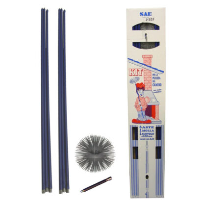 SCOVOLO CAMINO ACCIAIO TONDO mm 250 KIT 212/25 SCOVOLI                      F SPAZZOLIFICIO AIELLO
