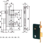 SERRATURA INFILARE LEGNO           5C611-60-0 CISA 5C611.60.0 CISA SERR.LEGNO INFILARE     S CISA