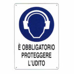 CARTELLO PROTEZIONE UDITO         20x 30 ALLUMINIO CIV.A01.034 SEGNALETICA                  F MACHIERALDO