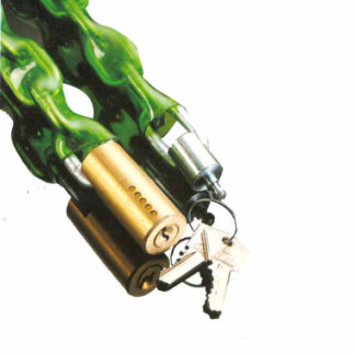 CATENA RICOPERTA mm  6 cm  60 C/LUCCHETTO     AREF CF060GKW060E0L *CATENE ANTIFURTO            F AREF