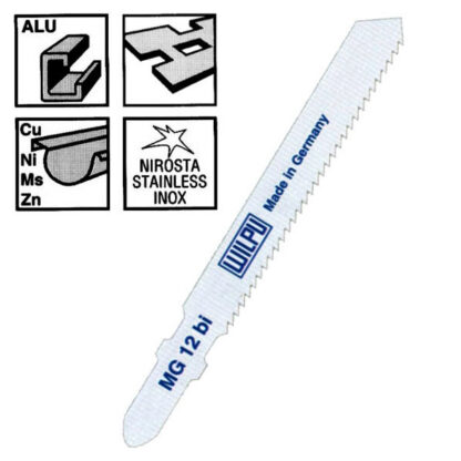LAMA ALT.mm  55 d.2 FE-AL-CU-INX Pz 5 MG12BI WILPU 0265100005 LAME SEGHETTI ALTERNATIVI    F WILPU