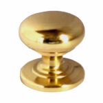 POMOLO TONDO GHIERA OTTONE LUCIDO mm 30 E71530OLV POMOLI                       F MARIVA