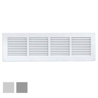GRIGLIA LAMIERA 440x140 RETE BIANCA GL4014RB-Y GRIGLIE AREAZIONE            F LA VENTILAZIONE