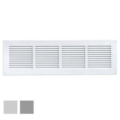 GRIGLIA LAMIERA 440x140 RETE GRIGIA GL4014RG-Y GRIGLIE AREAZIONE            F LA VENTILAZIONE