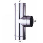 GOMITO T INOX 10 LATERALE M                    ALA J60 300 250 300 TUBI INOX                    F ALA