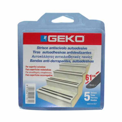STRISCIA ANTISCIVOLO 19 cm 61 NERA Pz 5       GEKO 220/51 STRISCE ANTISCIVOLO          F GEKO