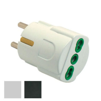 ADATTATORE SCHUKO 10/16A+T BIANCO        81090 FME 81090 SPINE E ADATTATORI EL        F FME